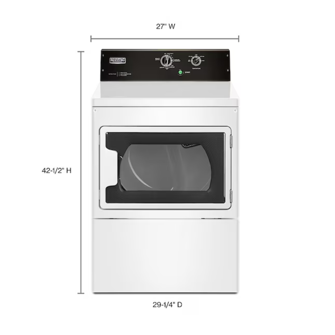 SET: Maytag MVWP575GW 3.5 cu. ft. Commercial-Grade Residential Agitator Washer & MEDP576KW1 7.4 CU. FT. COMMERCIAL-GRADE RESIDENTIAL DRYER - Refurbished