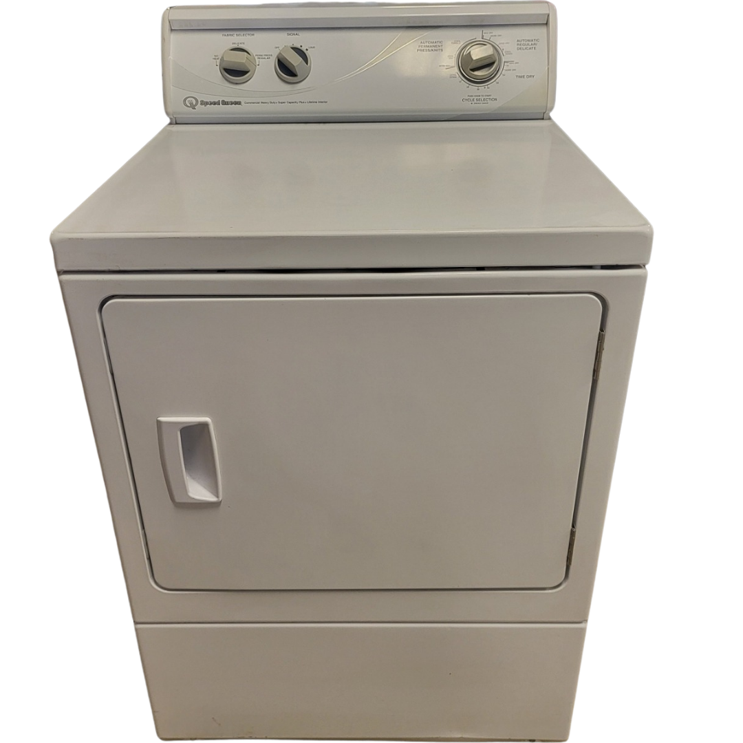 Speed Queen ADE3LRG 27 Inch Electric Dryer with 7.0 cu. ft. Capacity, 3 Drying Cycles, 1/3 HP Motor, Secured Lint Filter and 220 CFM Exhaust Fan