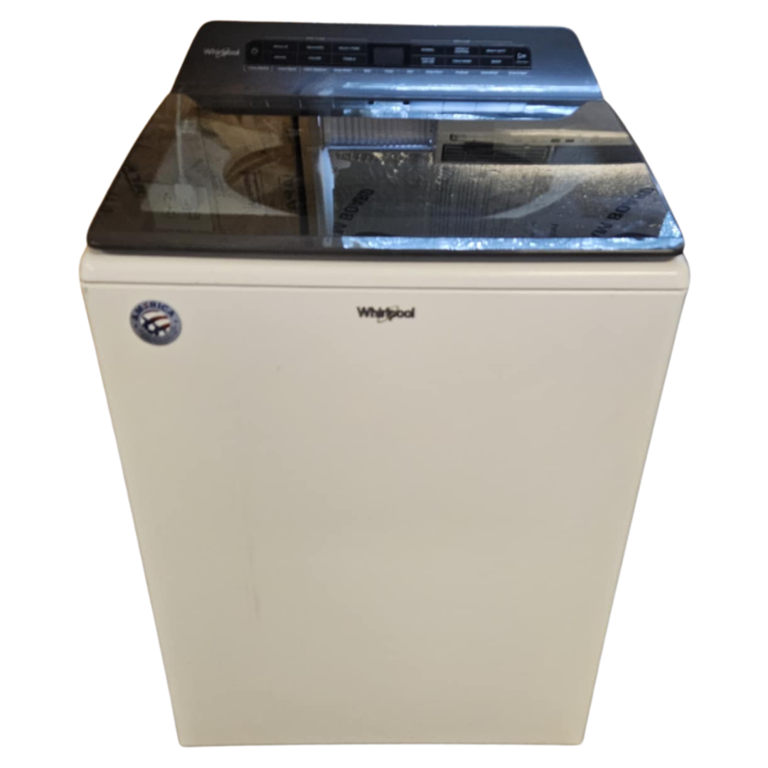 SET: Whirlpool WTW5105HW 28 Inch Top Load Washer 4.7 Cu. Ft. & Whirlpool WED7120HW 27 Inch Electric Dryer 7.4 Cu. Ft.