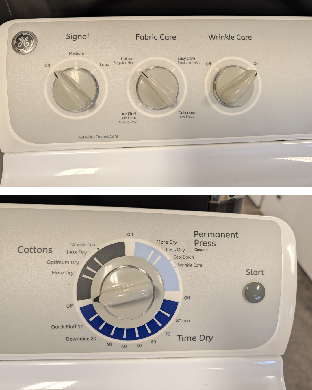GE® 7.0 cu. ft. capacity DuraDrum™ electric dryer - GLDP280EDWS