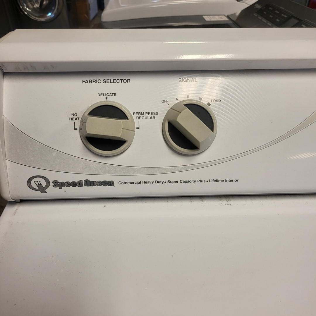 Speed Queen ADE3LRG 27 Inch Electric Dryer with 7.0 cu. ft. Capacity, 3 Drying Cycles, 1/3 HP Motor, Secured Lint Filter and 220 CFM Exhaust Fan