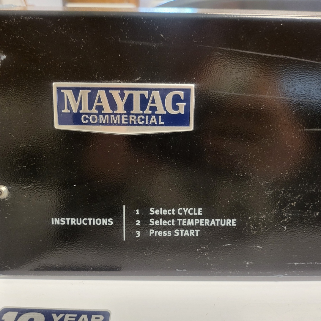 SET: Maytag MVWP575GW 3.5 cu. ft. Commercial-Grade Residential Agitator Washer & MEDP576KW1 7.4 CU. FT. COMMERCIAL-GRADE RESIDENTIAL DRYER - Refurbished