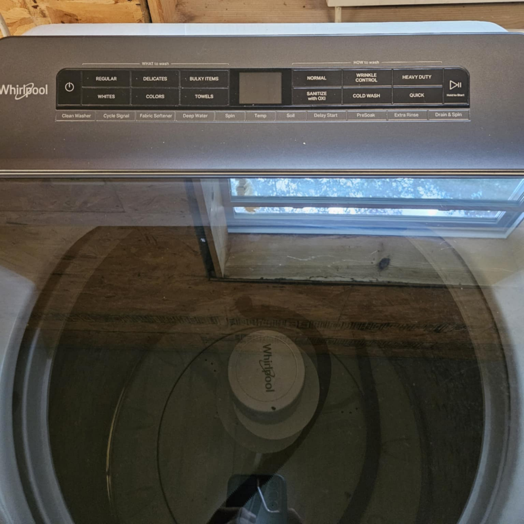 SET: Whirlpool WTW5105HW 28 Inch Top Load Washer 4.7 Cu. Ft. & Whirlpool WED7120HW 27 Inch Electric Dryer 7.4 Cu. Ft.