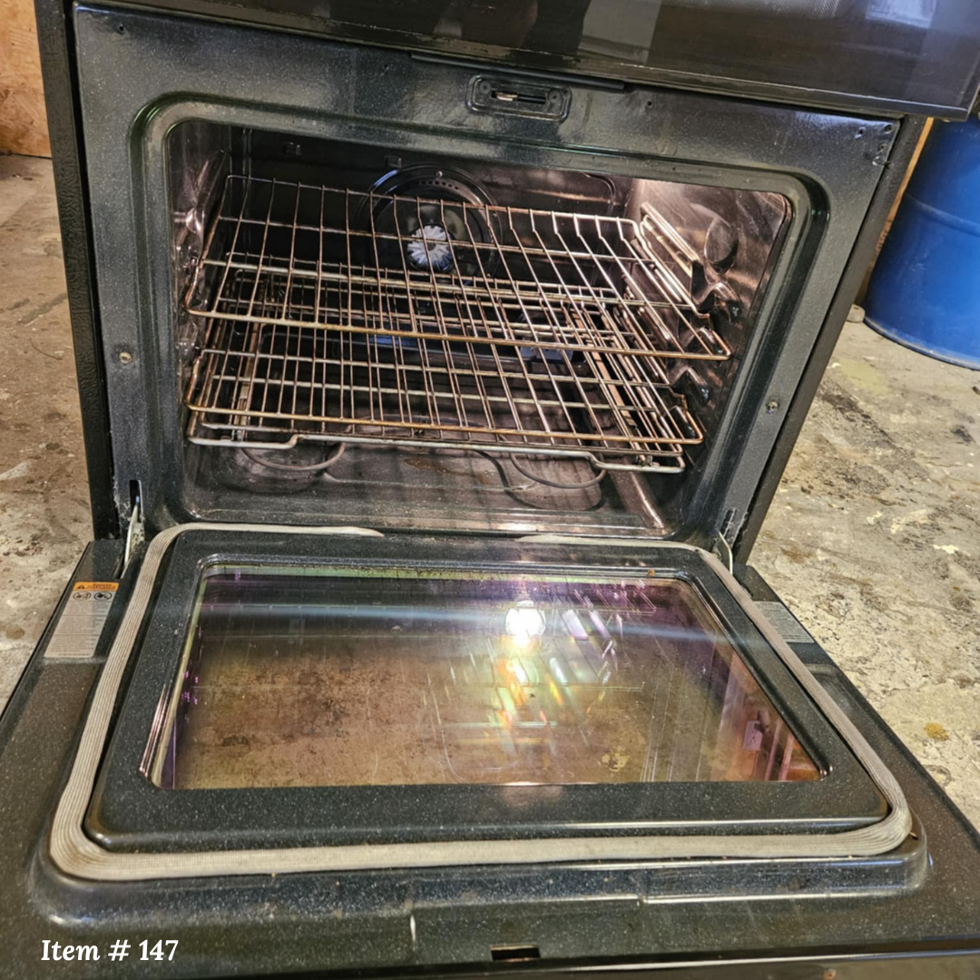 Maytag Gemini Series MER6875BAB 30 Inch Freestanding Smoothtop Electric Double Oven Range, 6.3 cu. ft. Self-Clean Ovens, EvenAir Convection Lower Oven, Rapid Preheat and Electronic Controls: Black - Refurbished