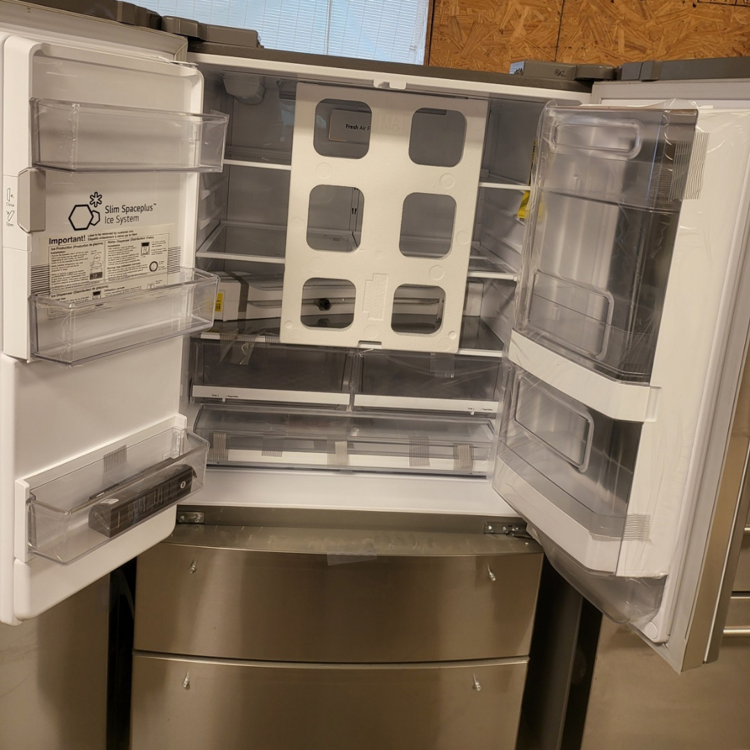LG LMXS28596S 36 Inch 4 Door Smart Refrigerator with 27.6 Cu. Ft. Capacity, InstaView Door-In-Door: PrintProof Stainless Steel