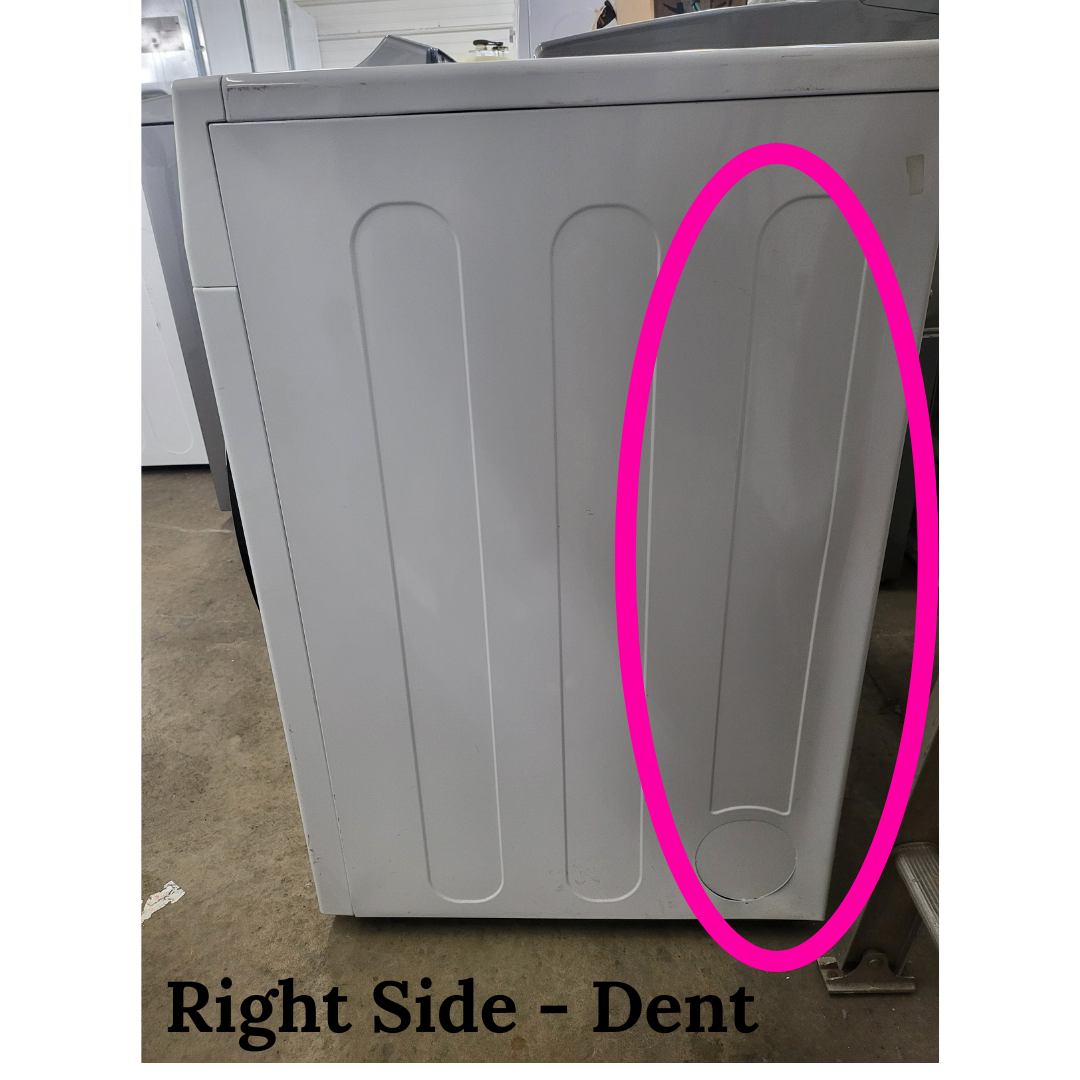 GE GFD14ESSNWW 24 Inch Electric Dryer with 4.3 Cu. Ft. Capacity, 13 Dryer Programs, Sensor Dry, Sanitize, Delay Start, Quick Dry, and Energy Star®
