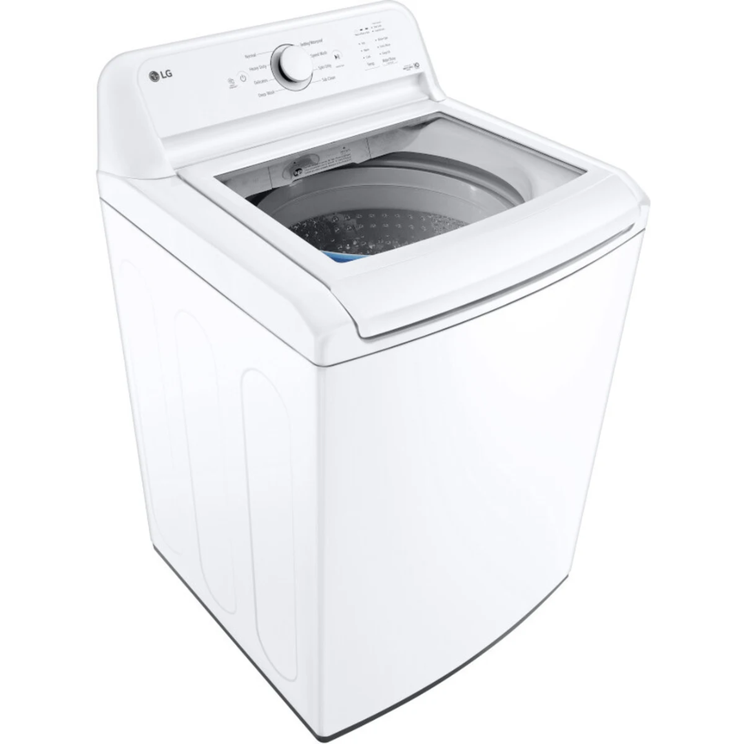 SET: NEW LG WT6105CW 27 Inch Top Load Washer with 4.1 cu ft Capacity & REFURBISHED DLE7150W 27 Inch Electric Dryer with 7.3 Cu. Ft. Capacity (Copy)
