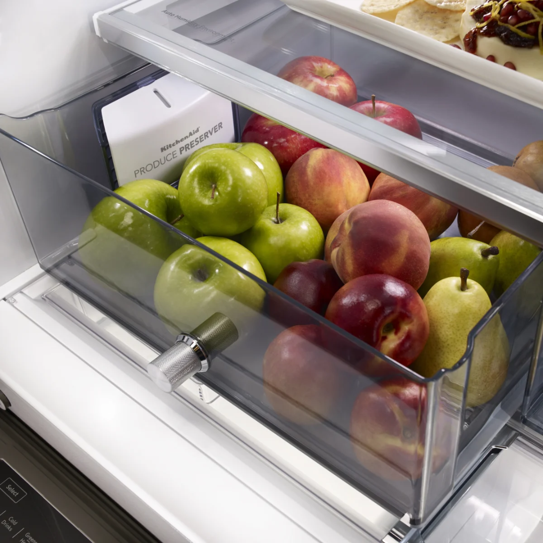 KitchenAid KRMF706ESS 36 Inch Freestanding 5-Door French Door Refrigerator with 25.8 cu. ft.