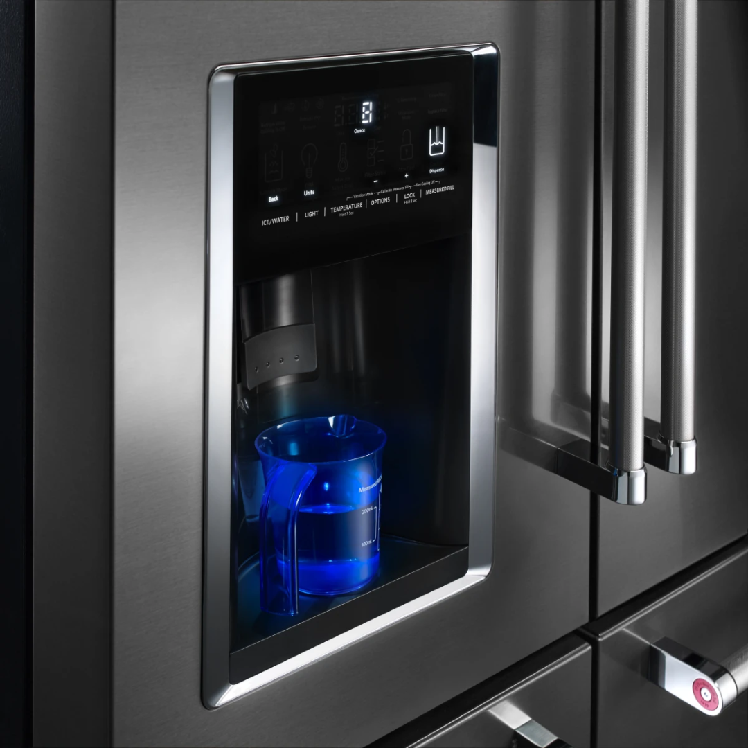 KitchenAid KRMF706ESS 36 Inch Freestanding 5-Door French Door Refrigerator with 25.8 cu. ft.