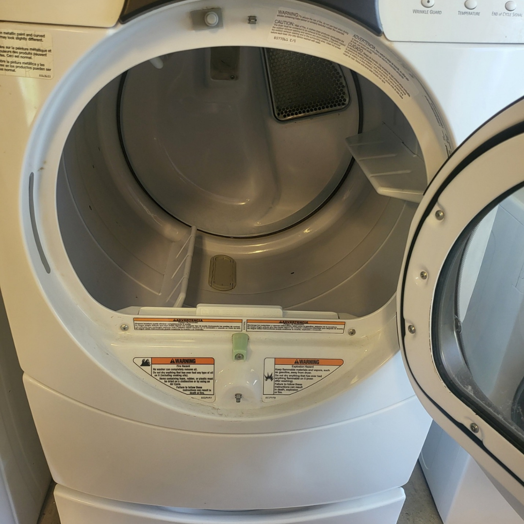 Kenmore 110.85872401 HE4 Electric Dryer, 7.4 cu. ft. capacity, White With Pedestal - Refurbished