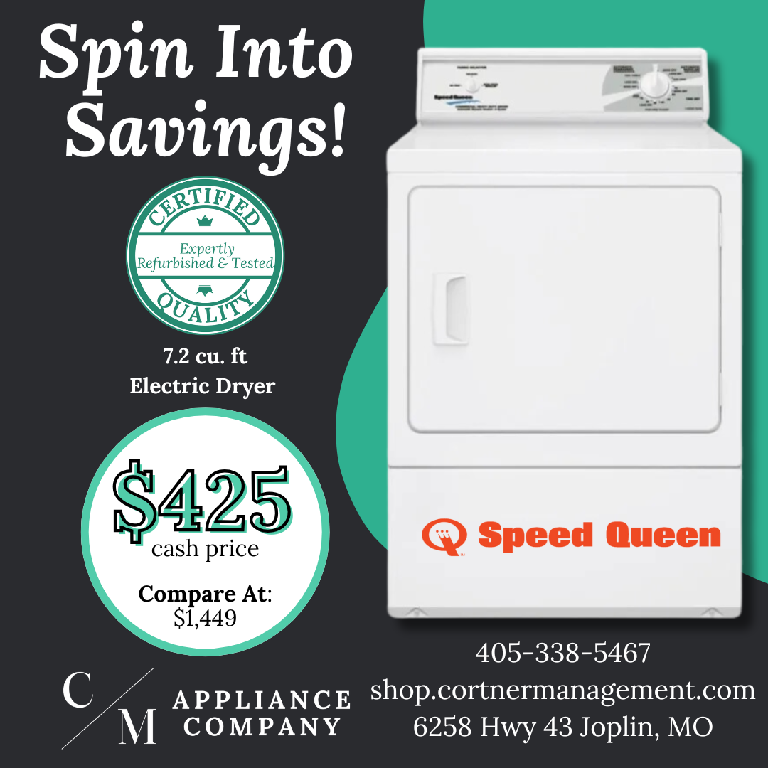 Speed Queen Electric Dryer LES17AWF | 7.2 cur. ft - Refurbished