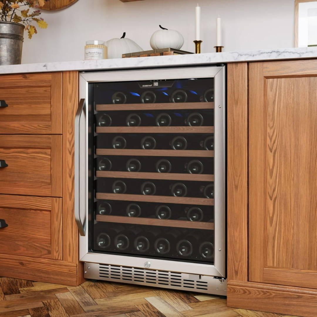 Edgestar CWR532SZ 24" Wide 53 Bottle Built-In Single Zone Wine Cooler - Stainless Steel