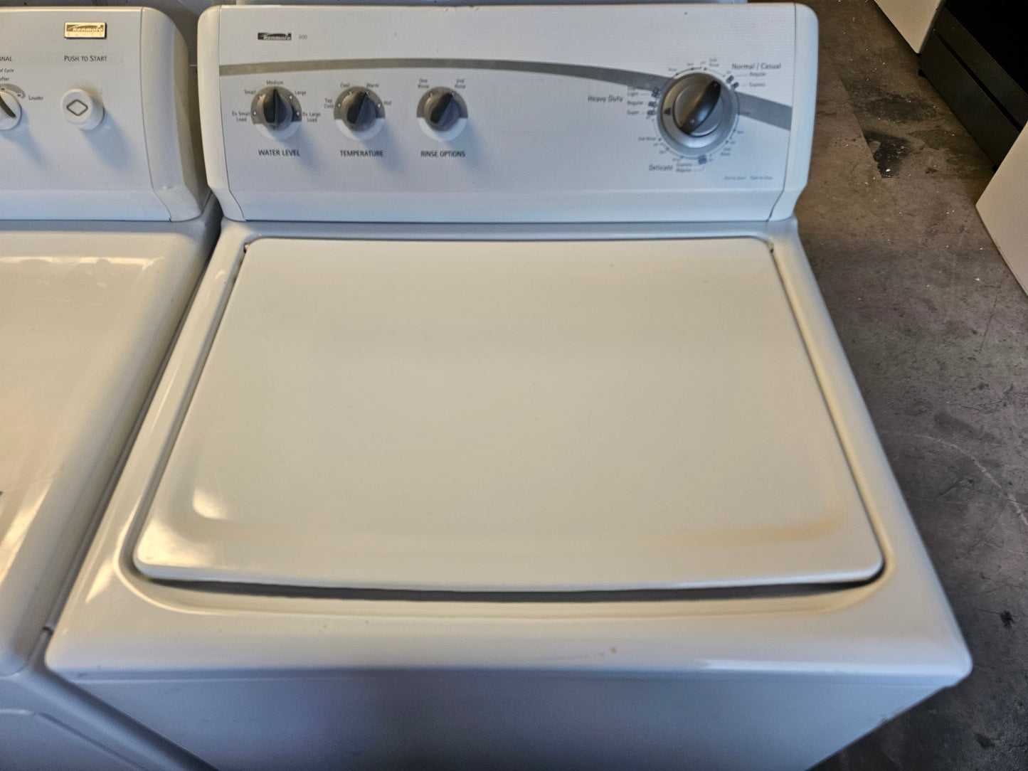 SET: Kenmore Elite 110.28532701 Top-Load Washer 4.5 cu. ft. & 110.68532700 Electric Dryer 6.5 cu. ft. - REFURBISHED