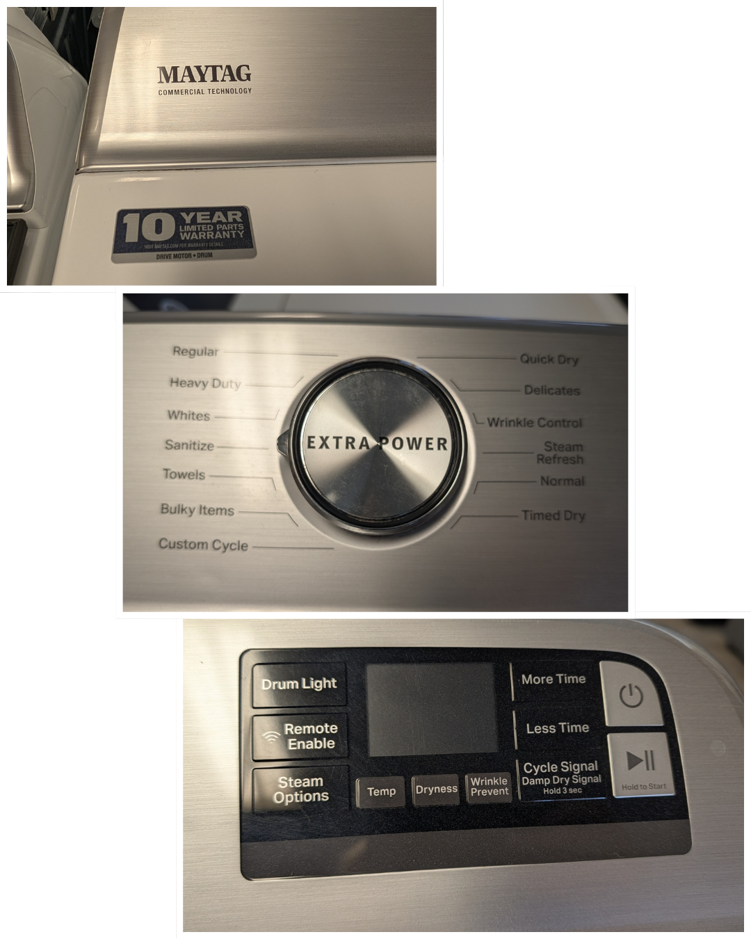 Maytag SET  Washer MVW6230HW & Dryer MED7230HW, Refurbished