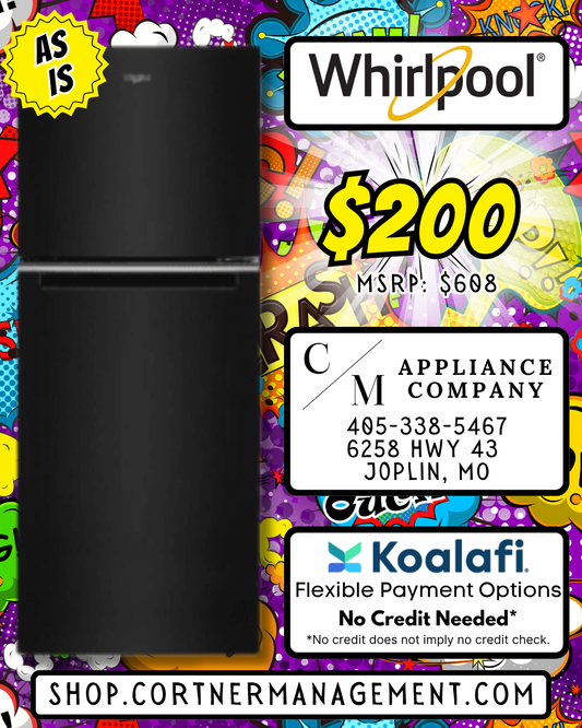 Whirlpool WRT112CZJB, Used As-Is