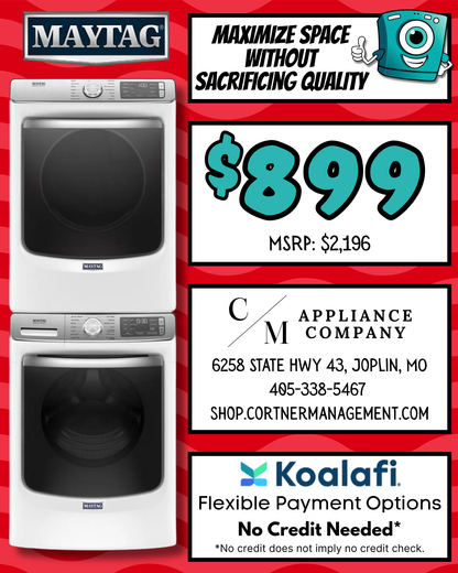 Set: Maytag MHW8630HW & MED8630HW, Refurbished