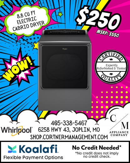 Whirlpool Cabrio WED8500DC, Refurbished