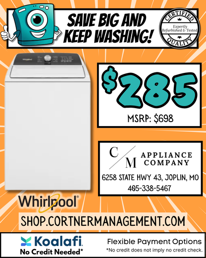 Whirlpool WTW5010LW, Refurbished