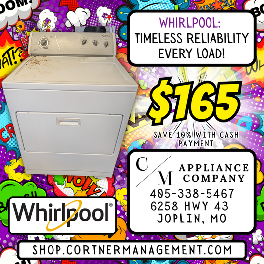 Whirlpool LEB6300PW0 Electric Dryer, Refurbished