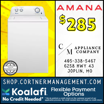 Amana Washing Machine NTW4516FW3