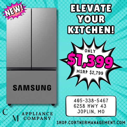 Samsung BESPOKE RF24BB6200QL 36 Inch Counter Depth Smart 3-Door French Door Refrigerator with 24 cu. ft. Total Capacity