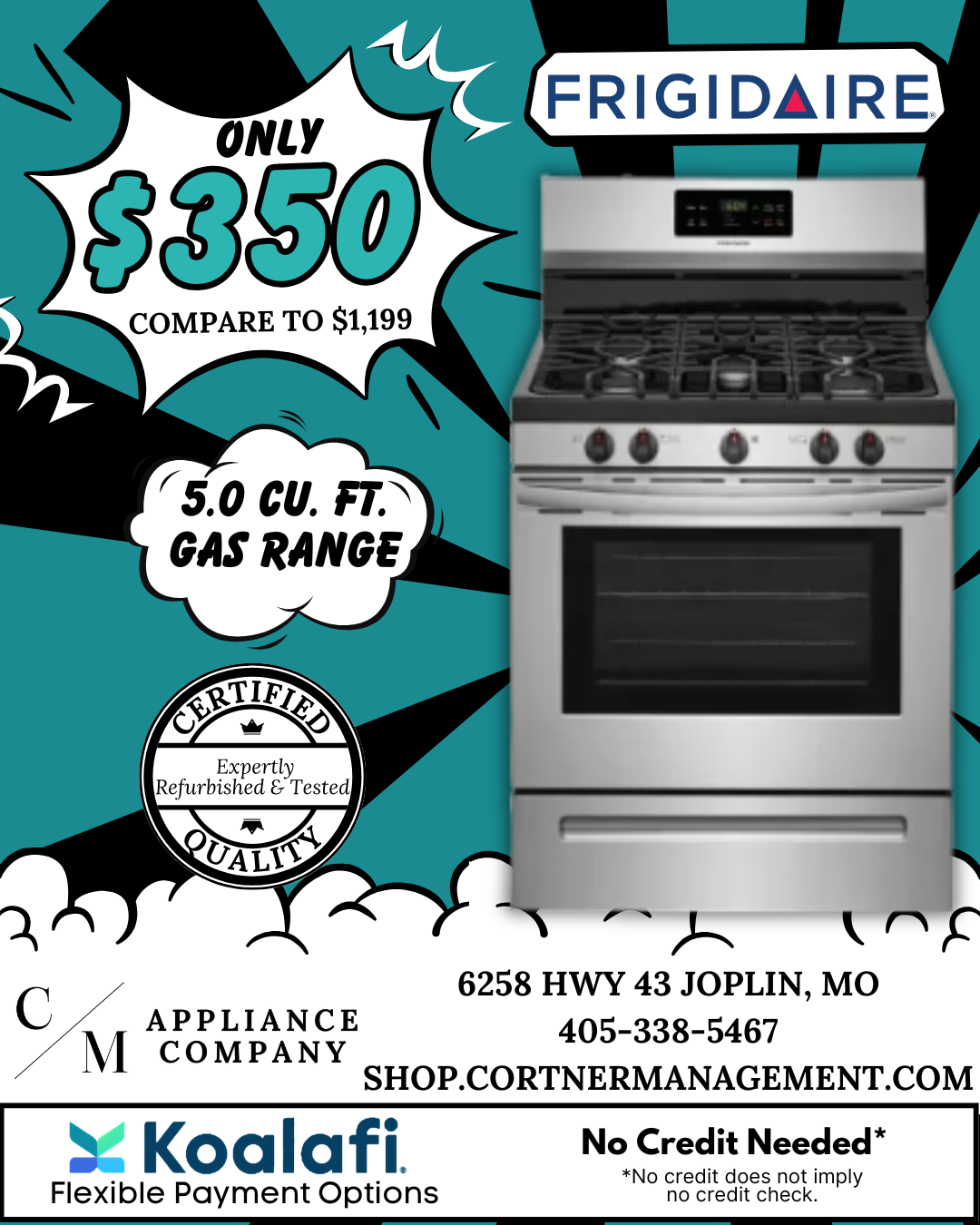 Frigidaire FFGF3054TS, Refurbished