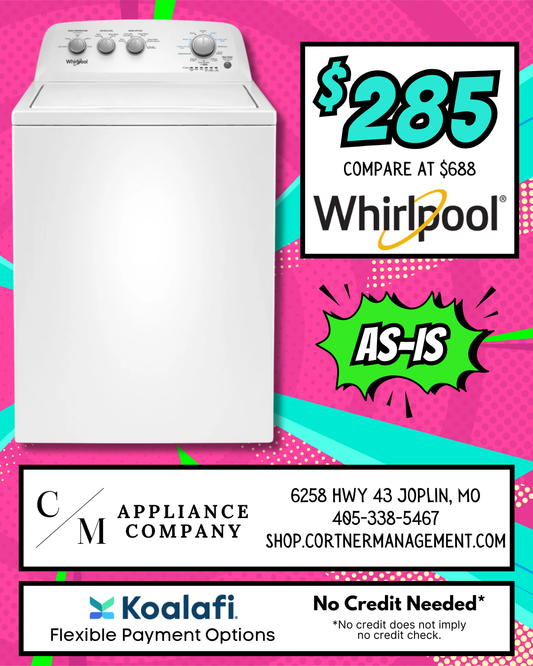 Whirlpool WTW4850HW, As-Is