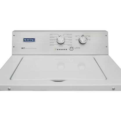 Maytag Heritage Series MVWP475EW 28 Inch 3.6 cu. ft. Top Load Washer with 11 Wash Cycles, 800 RPM, PowerWash Cycle3, Wrinkle Control, Deep Water Wash Cycle, Detergent Dispenser, Automatic Load Size Sensing Technology