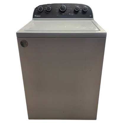 SET: Whirlpool WTW4900BW 27 Inch Top-Load Washer, 3.8 cu. ft. & Whirlpool WED4850BW29 Inch Electric Dryer, 7.0 cu. ft. - REFURBISHED