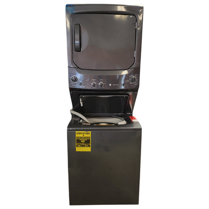 GE Spacemaker GUD27ESSMWW 27 Inch Electric Laundry Center with Auto-load Sensing, Cycle Status Lights, Rotary Controls, 11 Wash Cycles, 6 Wash/Rinse Temperatures and 800 RPM