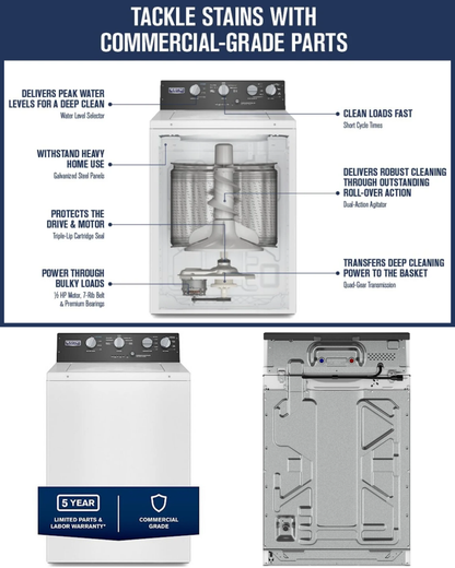 Maytag Commercial Laundry MVWP586GW