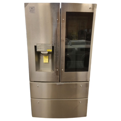 LG LMXS28596S 36 Inch 4 Door Smart Refrigerator with 27.6 Cu. Ft. Capacity, InstaView Door-In-Door: PrintProof Stainless Steel