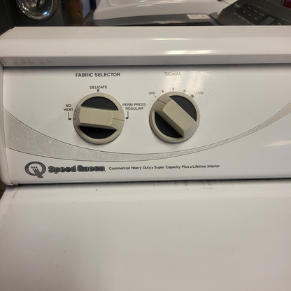 Speed Queen ADE3LRG 27 Inch Electric Dryer with 7.0 cu. ft. Capacity, 3 Drying Cycles, 1/3 HP Motor, Secured Lint Filter and 220 CFM Exhaust Fan
