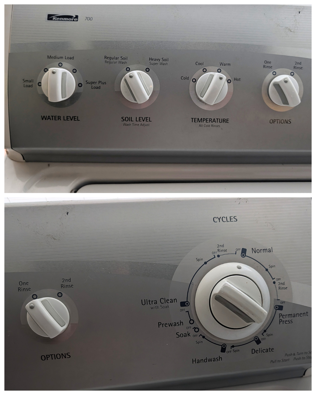 Kenmore 700 Series Set: 110.29422801 & 110.68732700, Refurbished