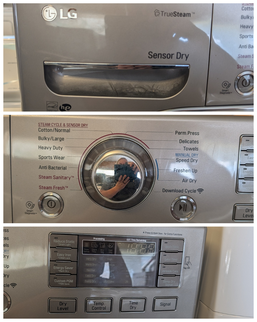 LG SteamDryer Series DLEX4270V, Refurbished