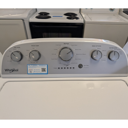 SET: Whirlpool Washer WTW4816FW3 & Dryer WED4815EW1, Refurbished