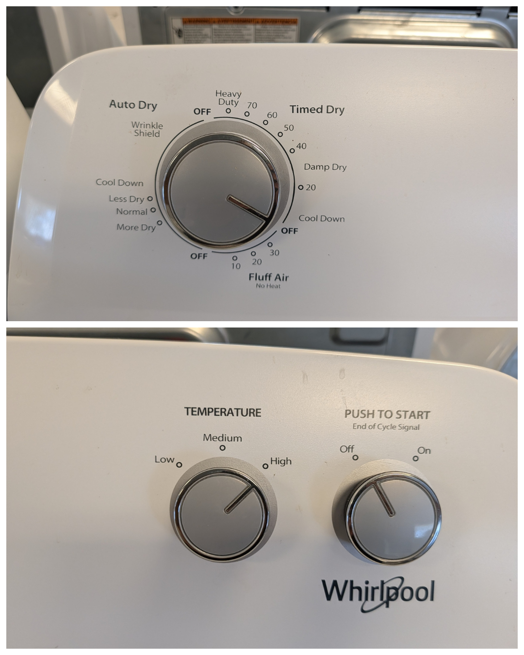 Whirlpool WED4850HW, Tested