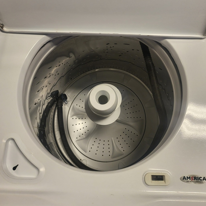 SET: Whirlpool WTW4900BW 27 Inch Top-Load Washer, 3.8 cu. ft. & Whirlpool WED4850BW29 Inch Electric Dryer, 7.0 cu. ft. - REFURBISHED