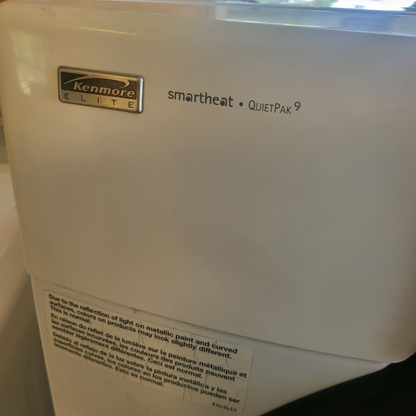 Kenmore 110.85872401 HE4 Electric Dryer, 7.4 cu. ft. capacity, White With Pedestal - Refurbished