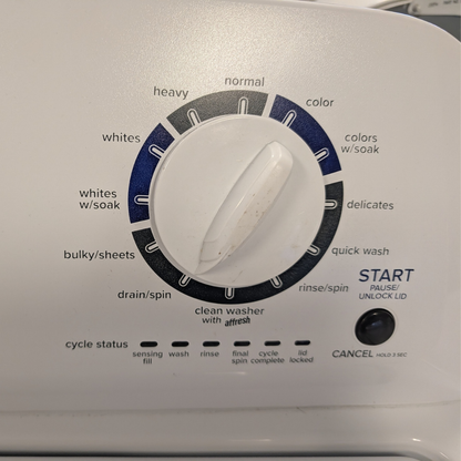 SET: Amana NTW4519JW Washer & NED4655EW Dryer, Refurbished