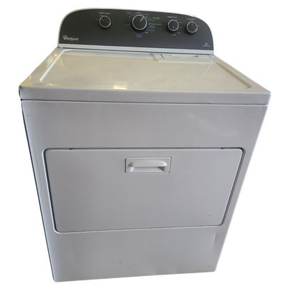 SET: Whirlpool WTW4900BW 27 Inch Top-Load Washer, 3.8 cu. ft. & Whirlpool WED4850BW29 Inch Electric Dryer, 7.0 cu. ft. - REFURBISHED