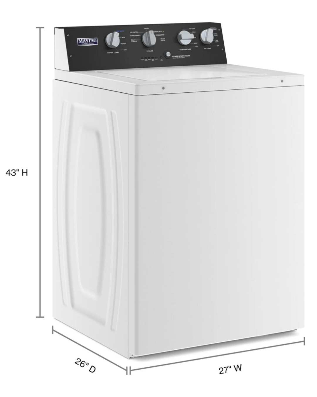 Maytag Commercial Laundry MVWP586GW