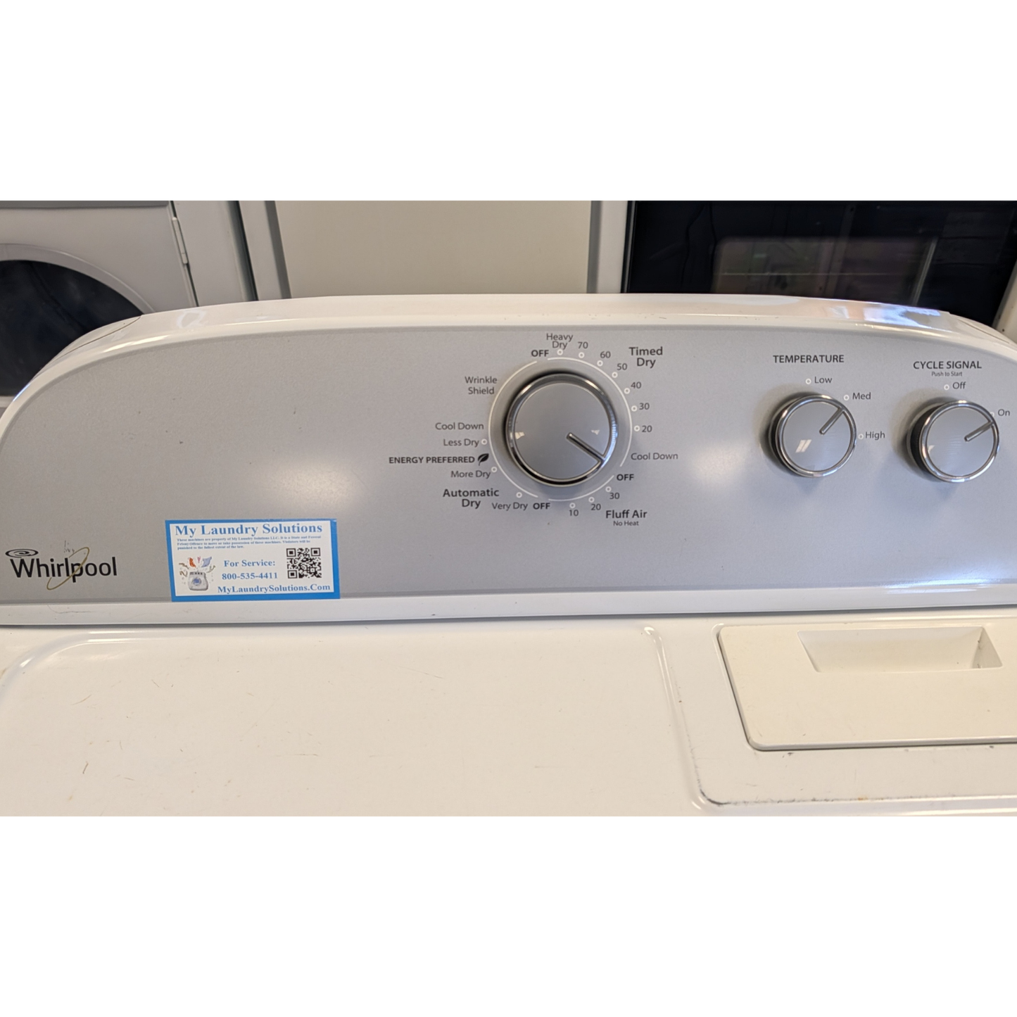 SET: Whirlpool Washer WTW4816FW3 & Dryer WED4815EW1, Refurbished