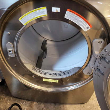 SET: Samsung WF42H5200AP 27 Inch 4.2 cu. ft. Front Load Washer & DV42H5200EP 27 Inch Electric Dryer 7.5 cu. ft. Platinum Refubished