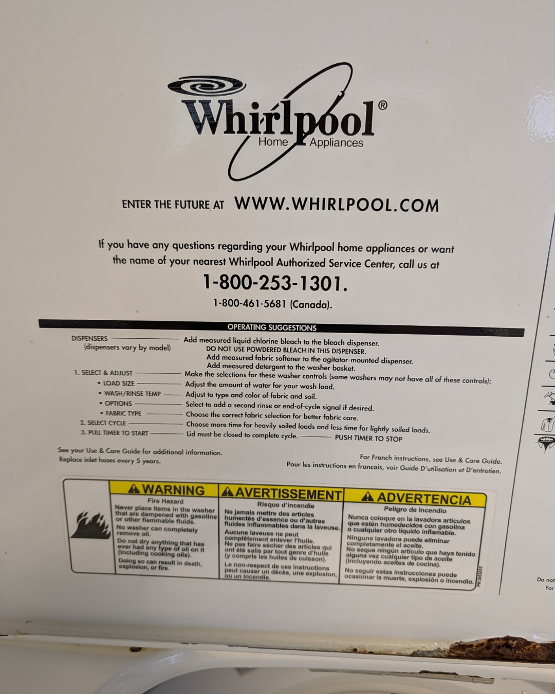 Whirlpool Set LSQ8000LQ & LEQ8000JQ, As-Is