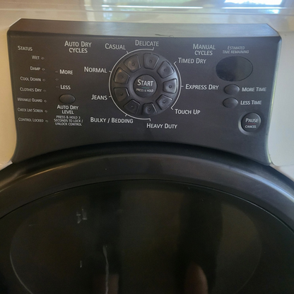 Kenmore 110.85872401 HE4 Electric Dryer, 7.4 cu. ft. capacity, White With Pedestal - Refurbished