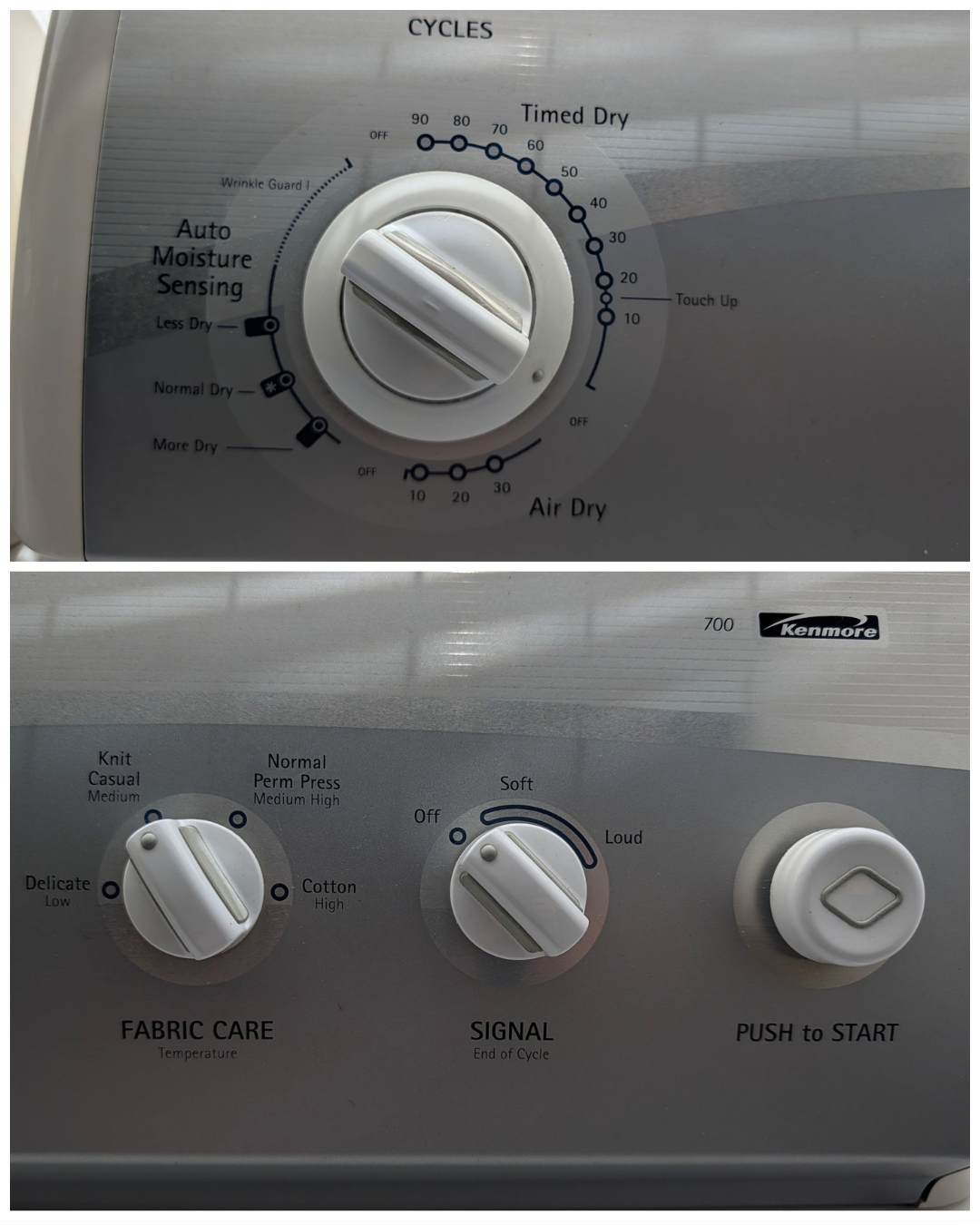 Kenmore 700 Series Set: 110.29422801 & 110.68732700, Refurbished