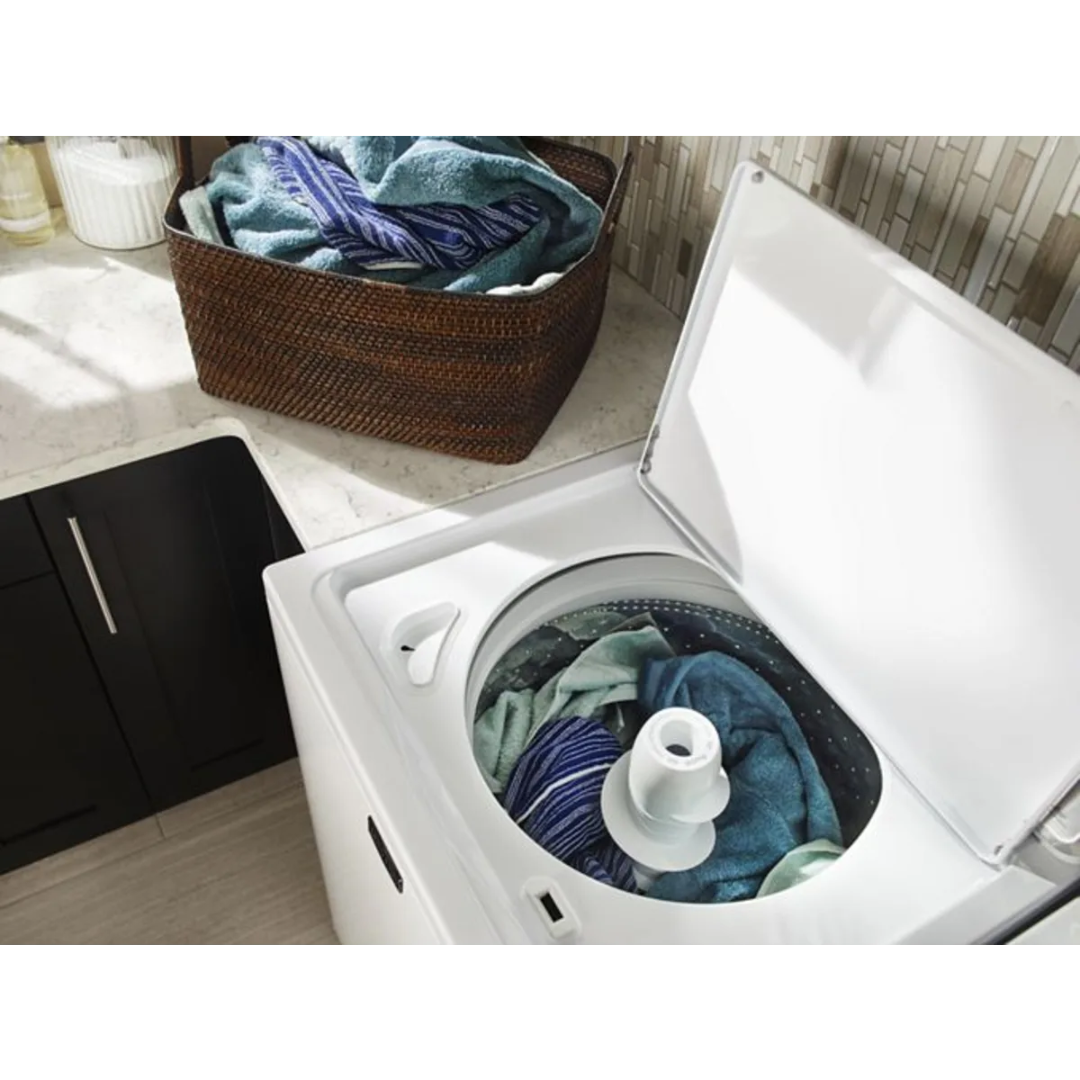 SET: Maytag MVWC565FW 28 Inch Top Load Washer, 4.2 Cu. Ft. and MGDC465HW 29 Inch Gas Dryer, 7.0 cu. ft, REFURBISHED