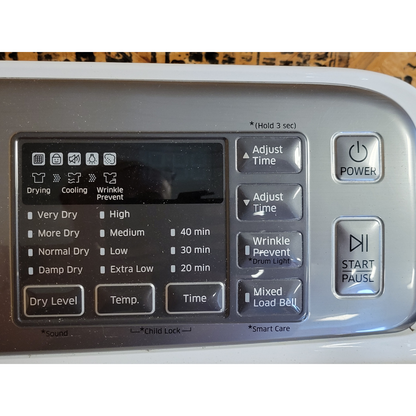 SET: Samsung WA45M7050AW 27 Inch Top Load Washer 4.5 cu. ft. & DV48H7400EW 27 Inch 7.4 cu. ft. Electric Dryer  Refurbished