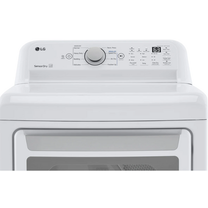 SET: NEW LG WT6105CW 27 Inch Top Load Washer with 4.1 cu ft Capacity & REFURBISHED DLE7150W 27 Inch Electric Dryer with 7.3 Cu. Ft. Capacity (Copy)